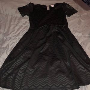 LULAROE Black chevron dress